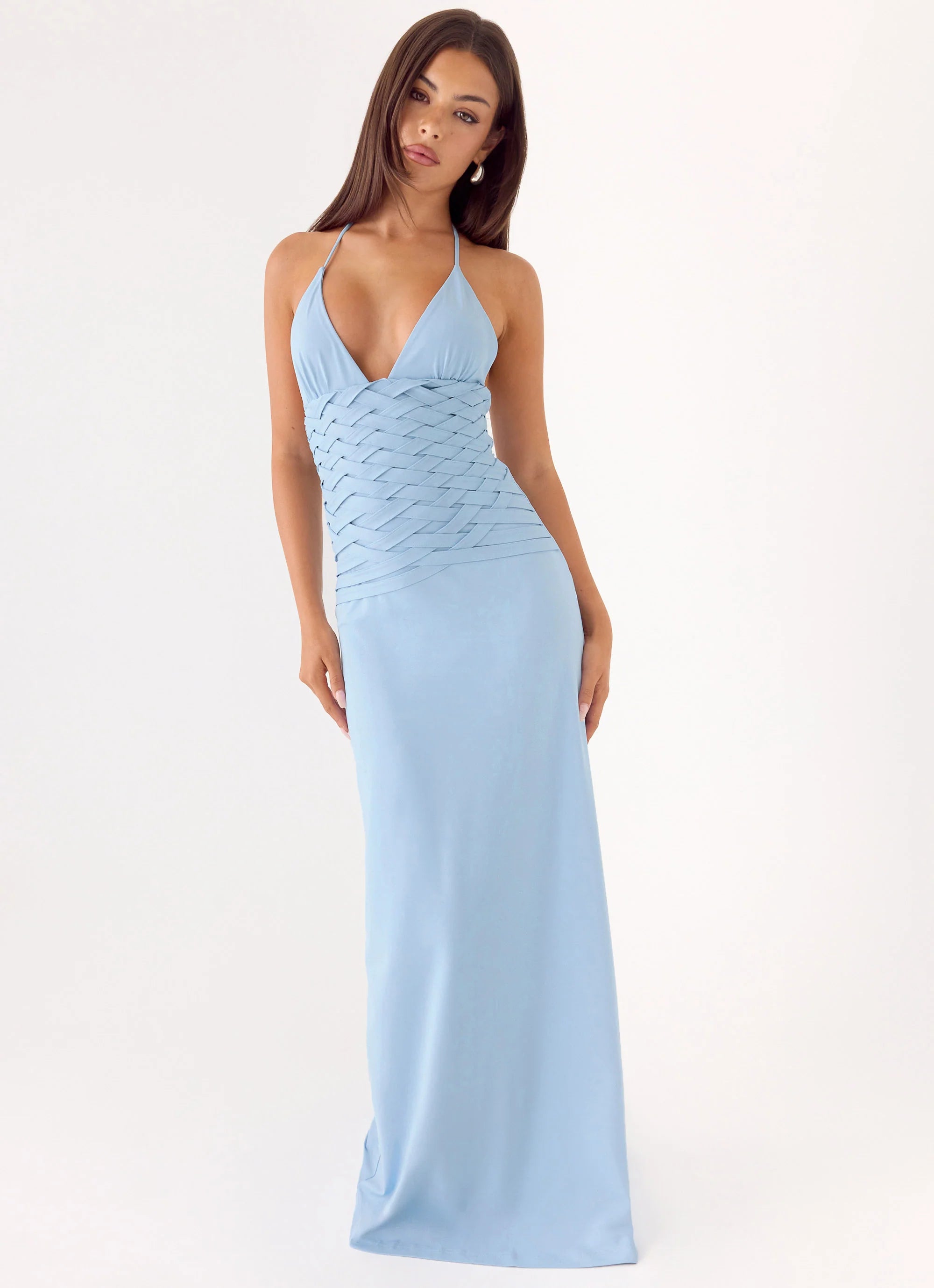 Miliano Handwoven Maxi Dress - Blue